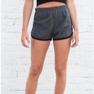 Brandy Melville Grey Cotton High Rise Shorts